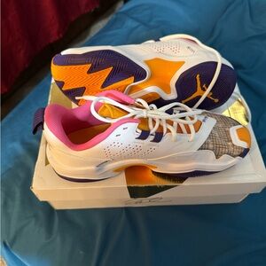 Jordan White Pink Athletic Shoes Modern Design